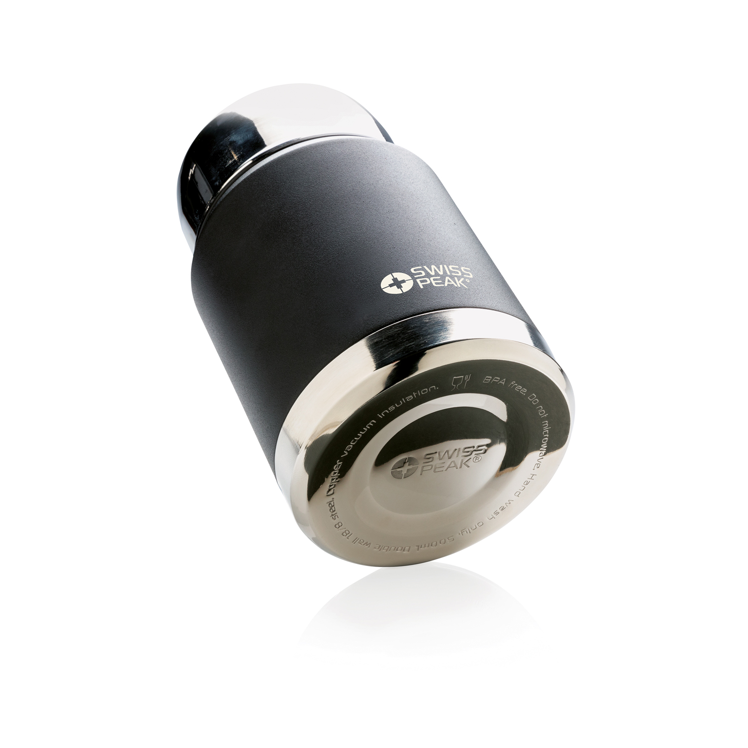 Вакуумный контейнер для еды Elite с внутренним медным покрытием, черный (Изображение 8)