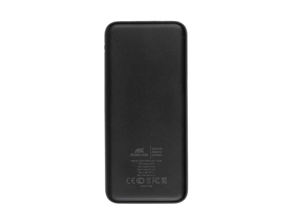 RIVACASE VA2041 (10000 мАч) внешний аккумулятор, черный 12/48 (Изображение 3)