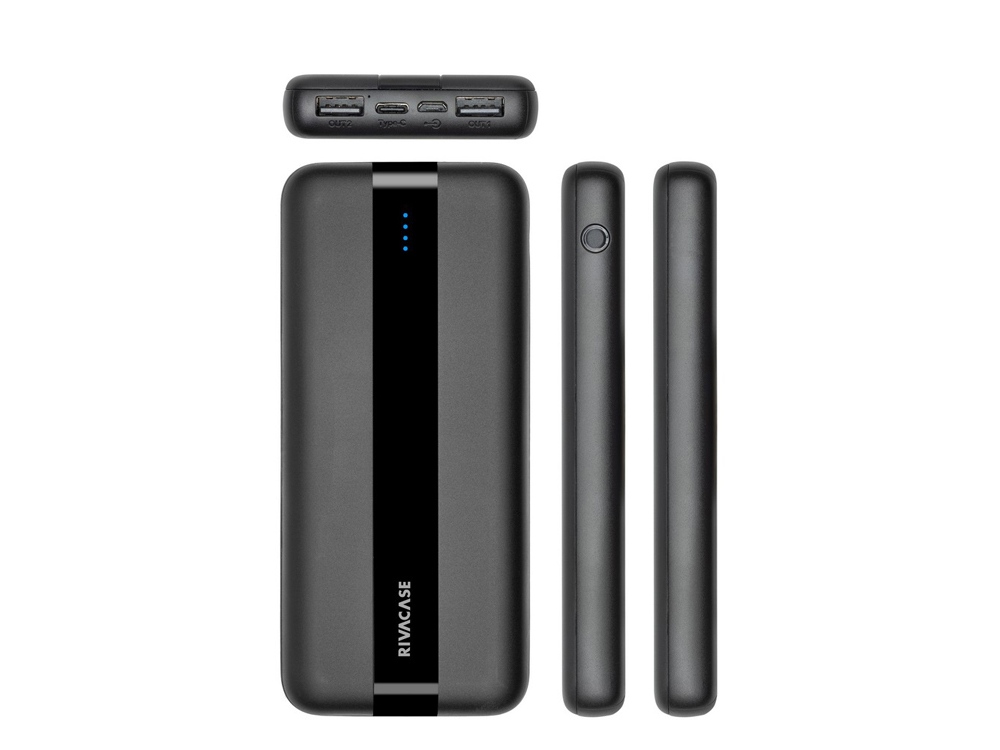 RIVACASE VA2041 (10000 мАч) внешний аккумулятор, черный 12/48 (Изображение 9)