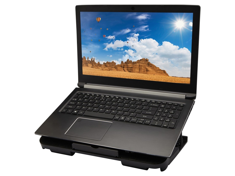 Охлаждающая подставка для игрового ноутбука Gleam, черный (Изображение 3)