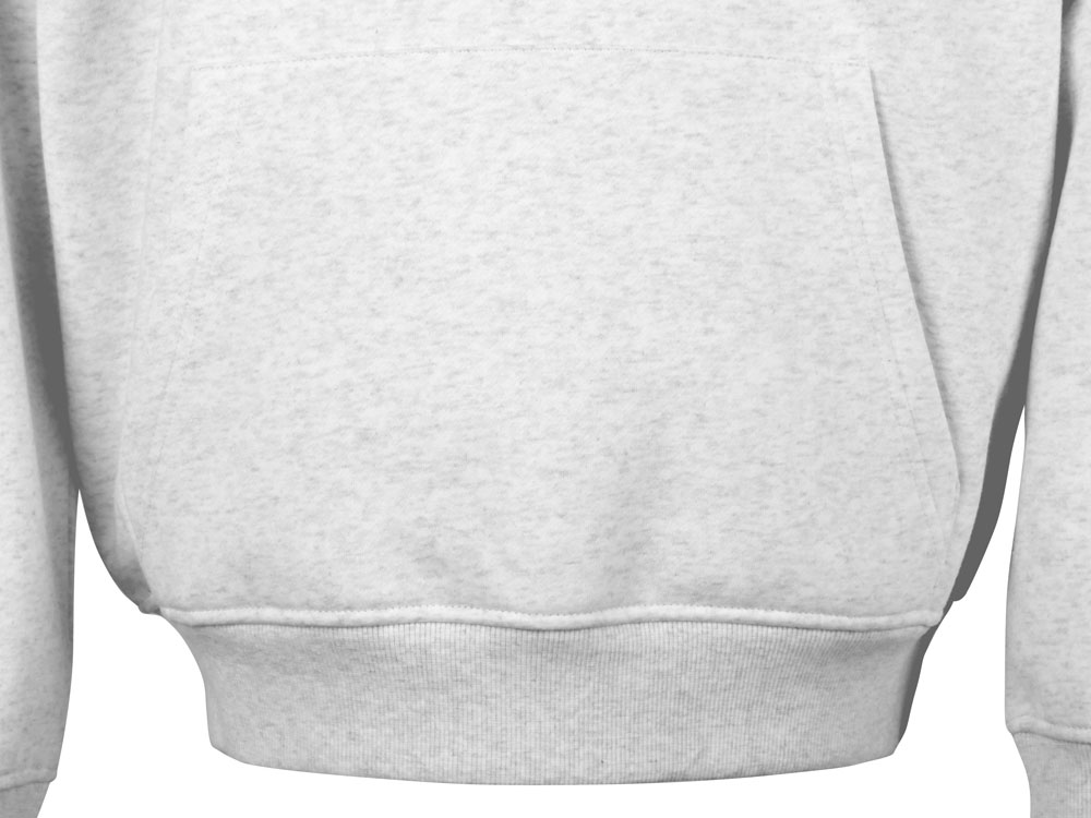 Толстовка с капюшоном оверсайз Berlin унисекс (белый) XL-2XL (Изображение 6)