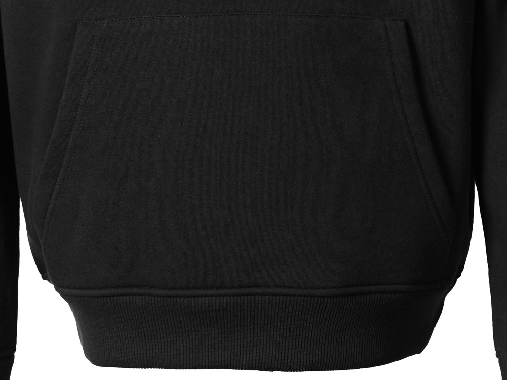 Толстовка с капюшоном оверсайз Berlin унисекс (черный) XL-2XL (Изображение 6)