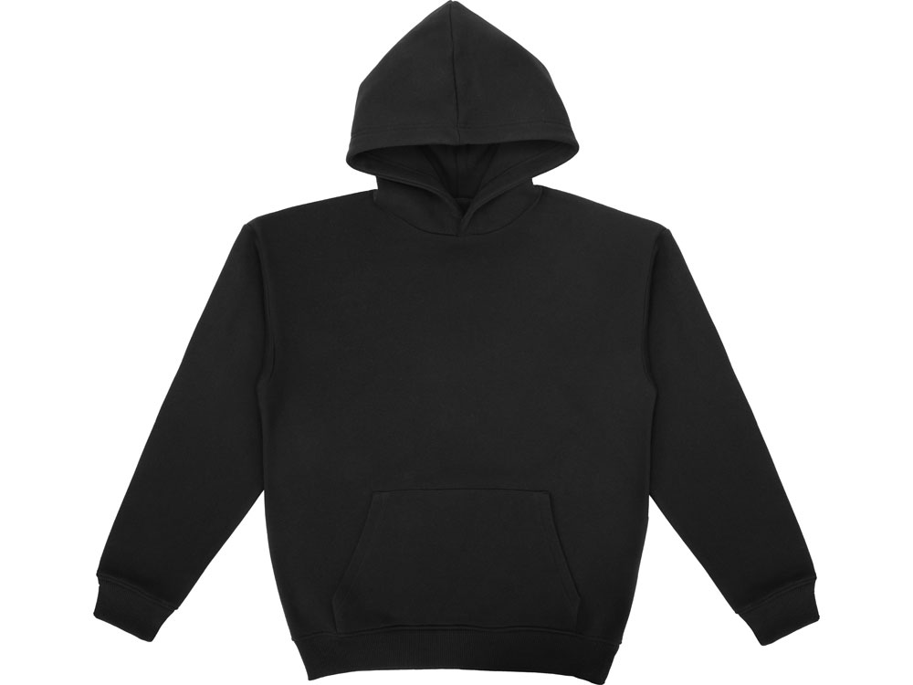 Толстовка с капюшоном оверсайз Berlin унисекс (черный) XL-2XL (Изображение 10)