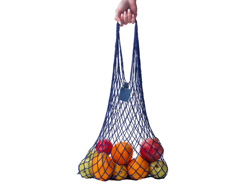 Авоська Dream из натурального хлопка, 35 л (синий) 35л (Изображение 3)