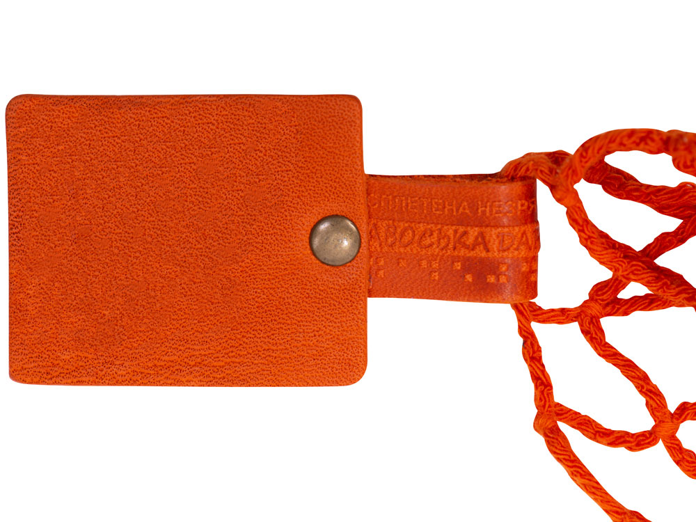 Авоська Dream из натурального хлопка, 25 л (оранжевый) 25л (Изображение 5)