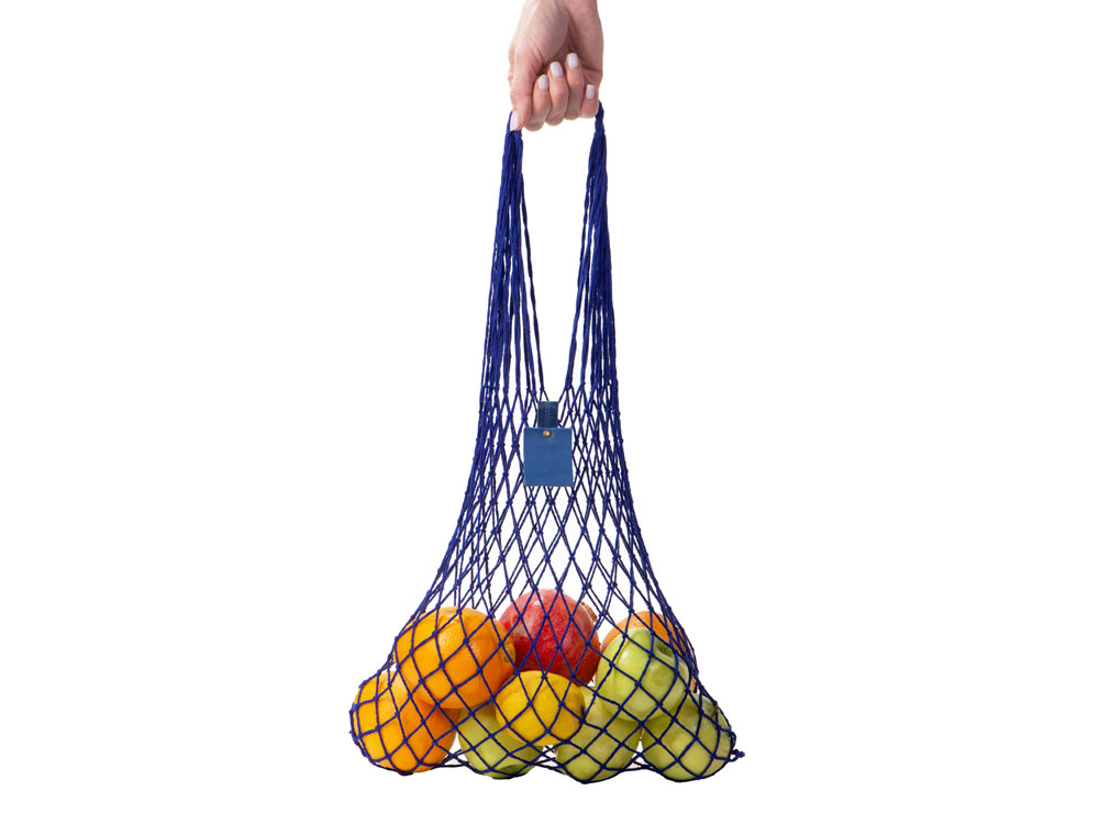 Авоська Dream из натурального хлопка, 25 л (синий) 25л (Изображение 4)