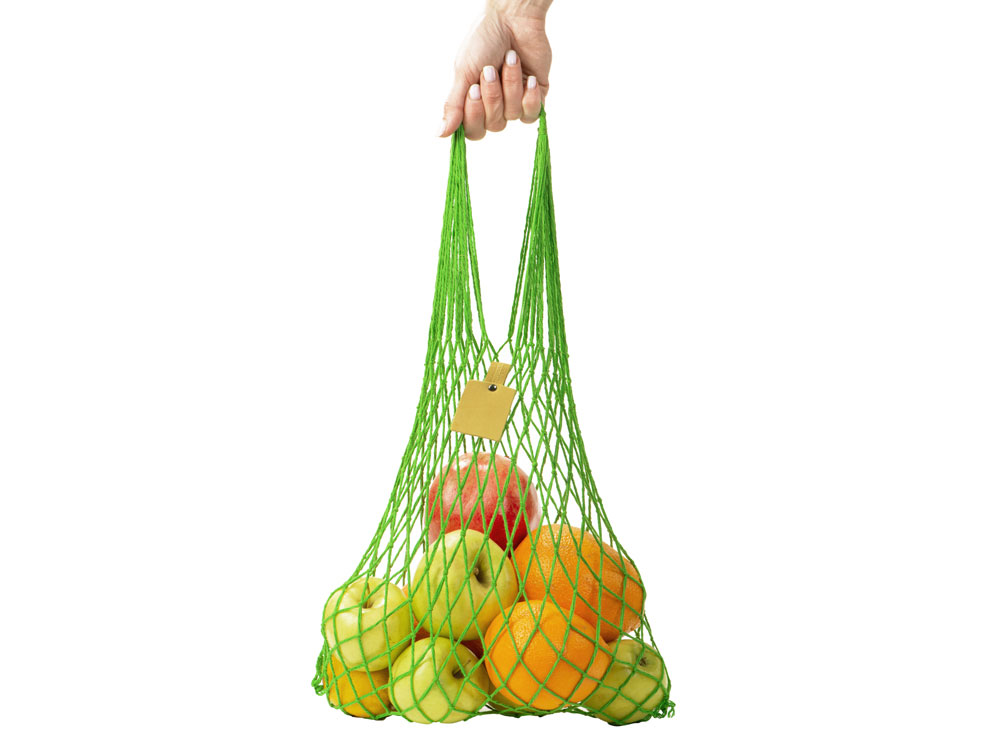Авоська Dream из натурального хлопка, 15 л (зеленое яблоко) 15л (Изображение 4)