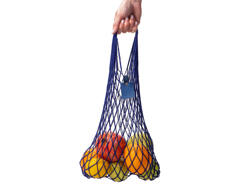 Авоська Dream из натурального хлопка, 15 л (синий) 15л (Изображение 4)