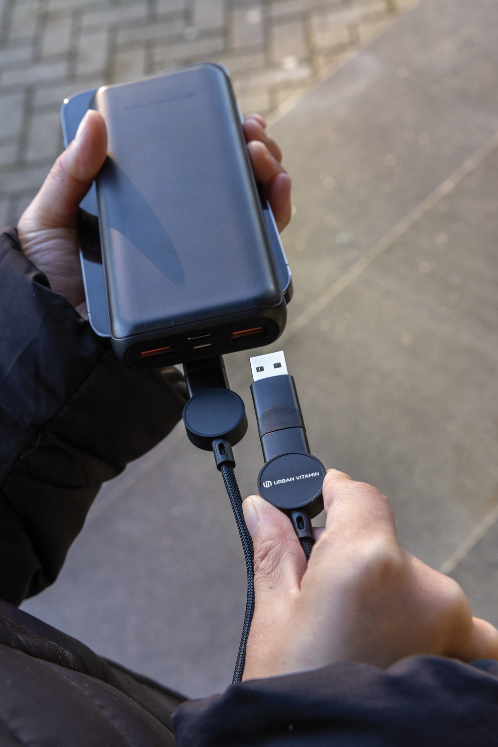 Кабель 6-в-1 Urban Vitamin Oakland из переработанного пластика RCS для быстрой зарядки 45 Вт (Изображение 10)