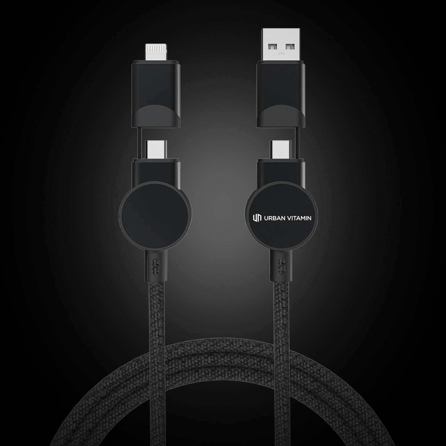 Кабель 6-в-1 Urban Vitamin Oakland из переработанного пластика RCS для быстрой зарядки 45 Вт (Изображение 8)