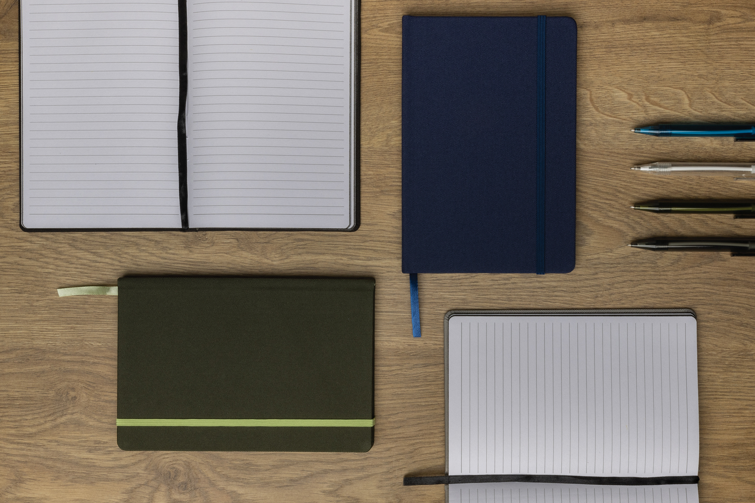 Блокнот с обложкой из rPET (стандарт GRS), А5 (Изображение 6)