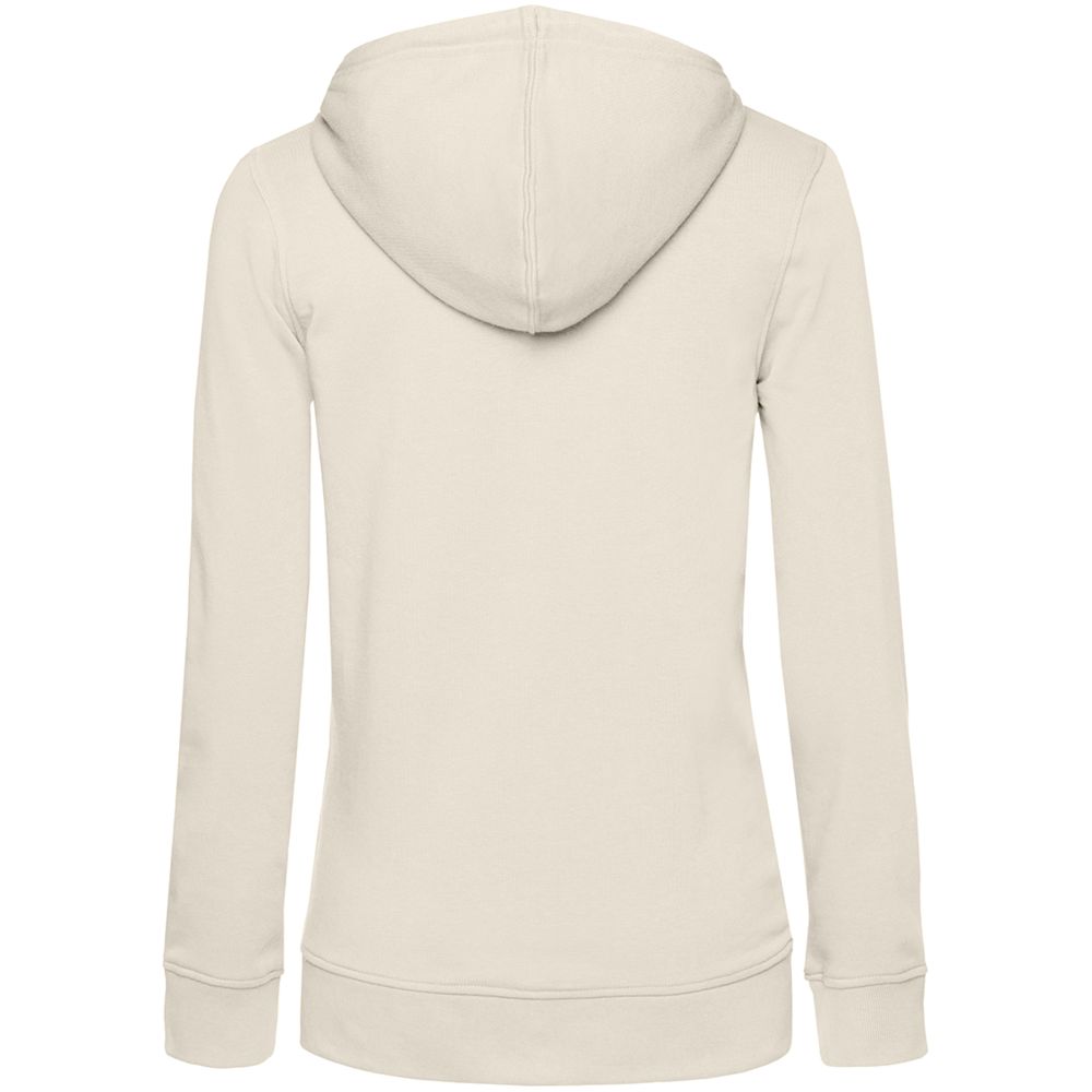 Толстовка на молнии с капюшоном женская BNC Organic, молочно-белая, размер XS (Изображение 2)