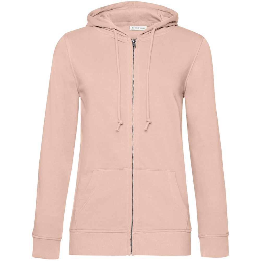 Толстовка на молнии с капюшоном женская BNC Organic, розовая, размер XS (Изображение 1)
