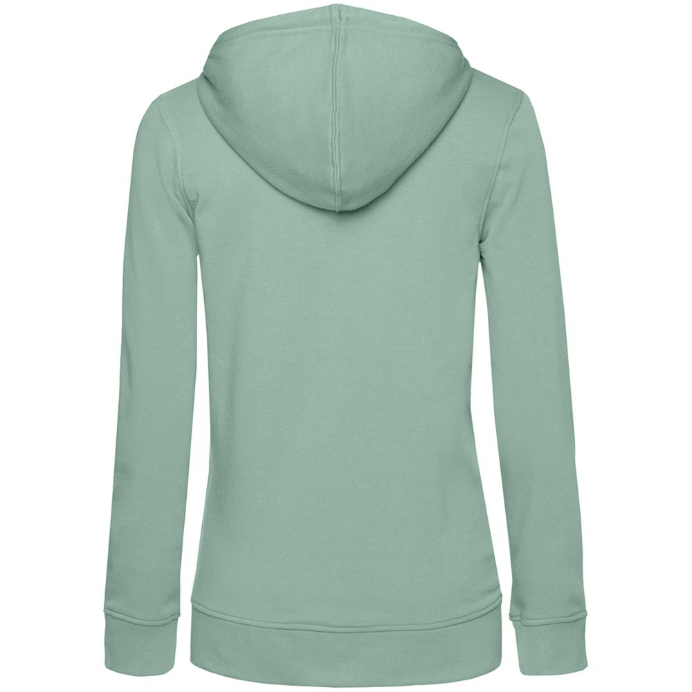 Толстовка на молнии с капюшоном женская BNC Organic, серо-зеленая, размер XS (Изображение 2)