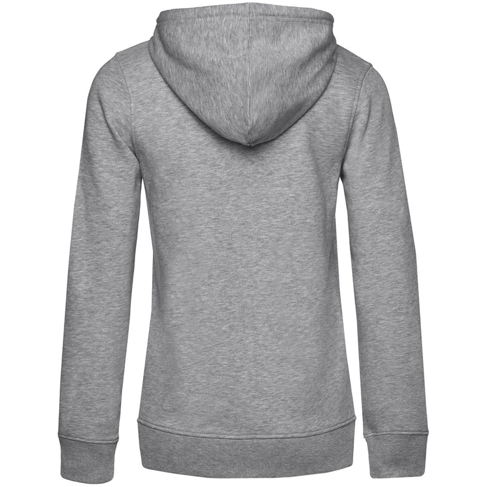 Толстовка на молнии с капюшоном женская BNC Organic, серый меланж, размер S (Изображение 2)