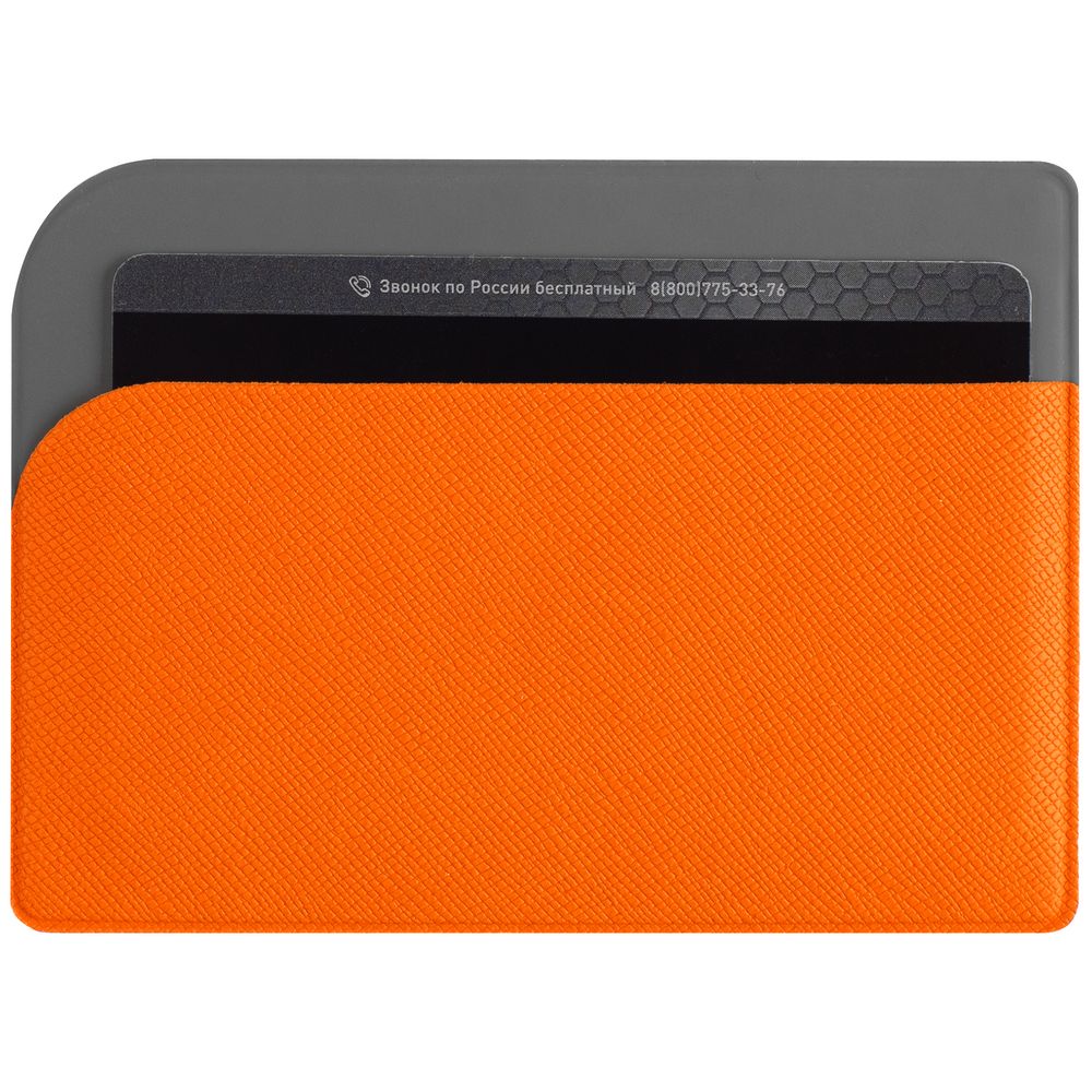 Чехол для карточек Dual, оранжевый (Изображение 4)
