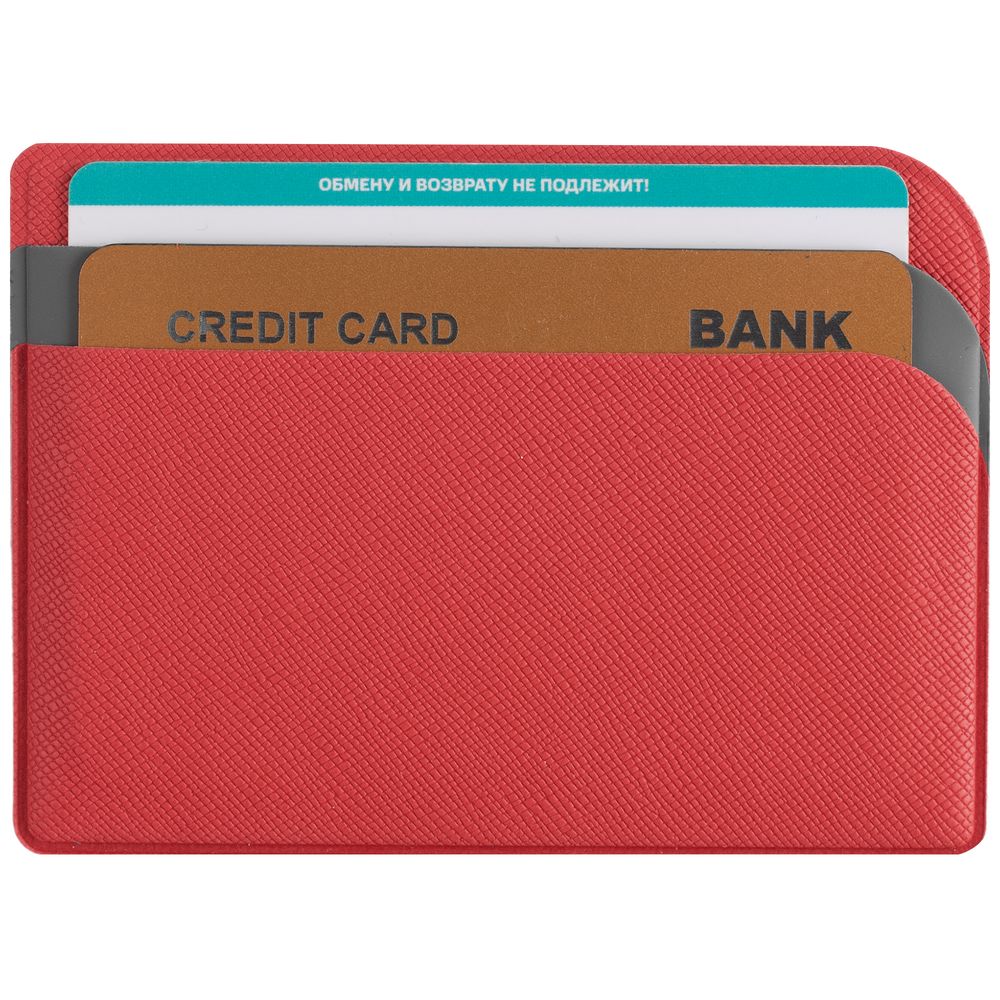 Чехол для карточек Dual, красный (Изображение 4)