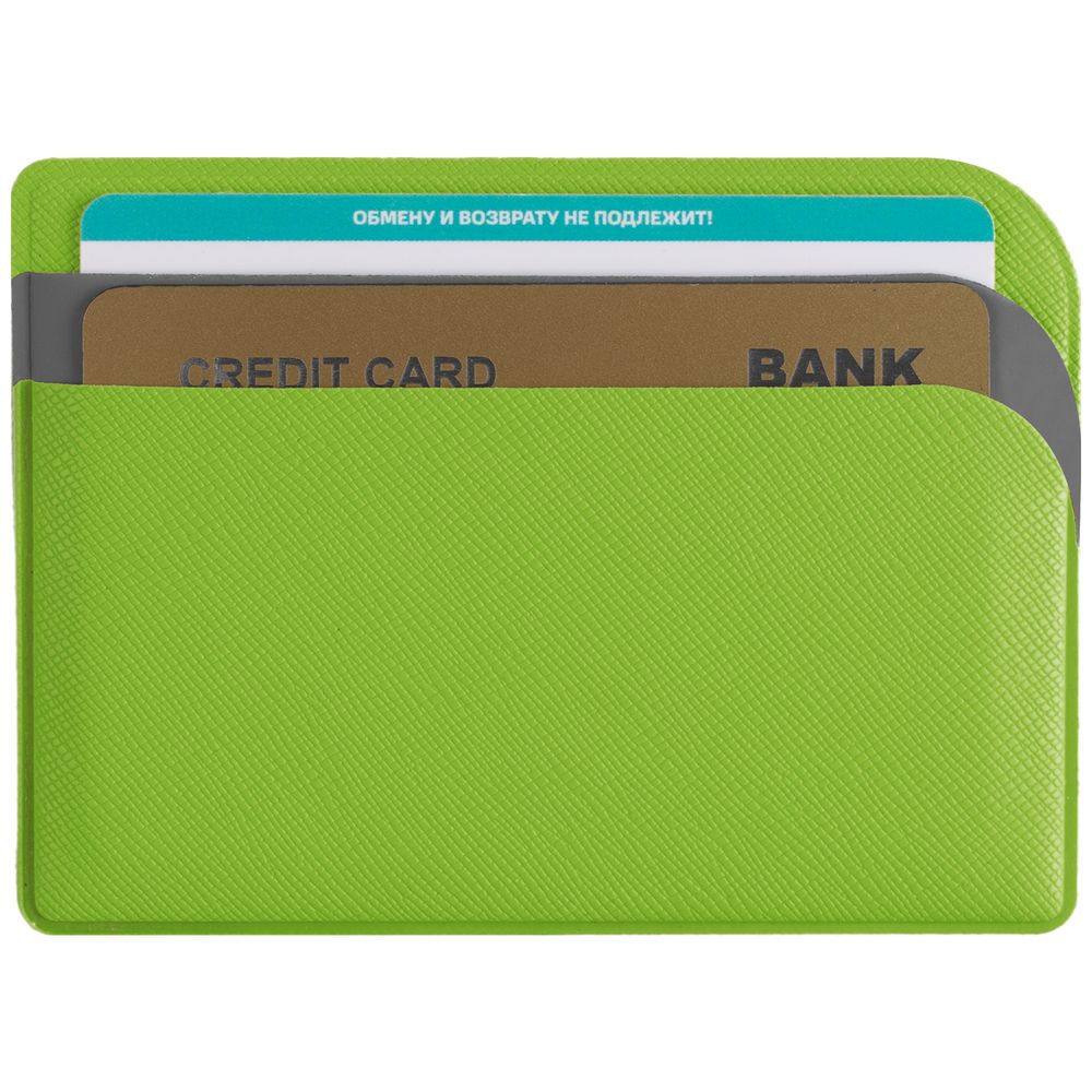 Чехол для карточек Dual, зеленый (Изображение 4)