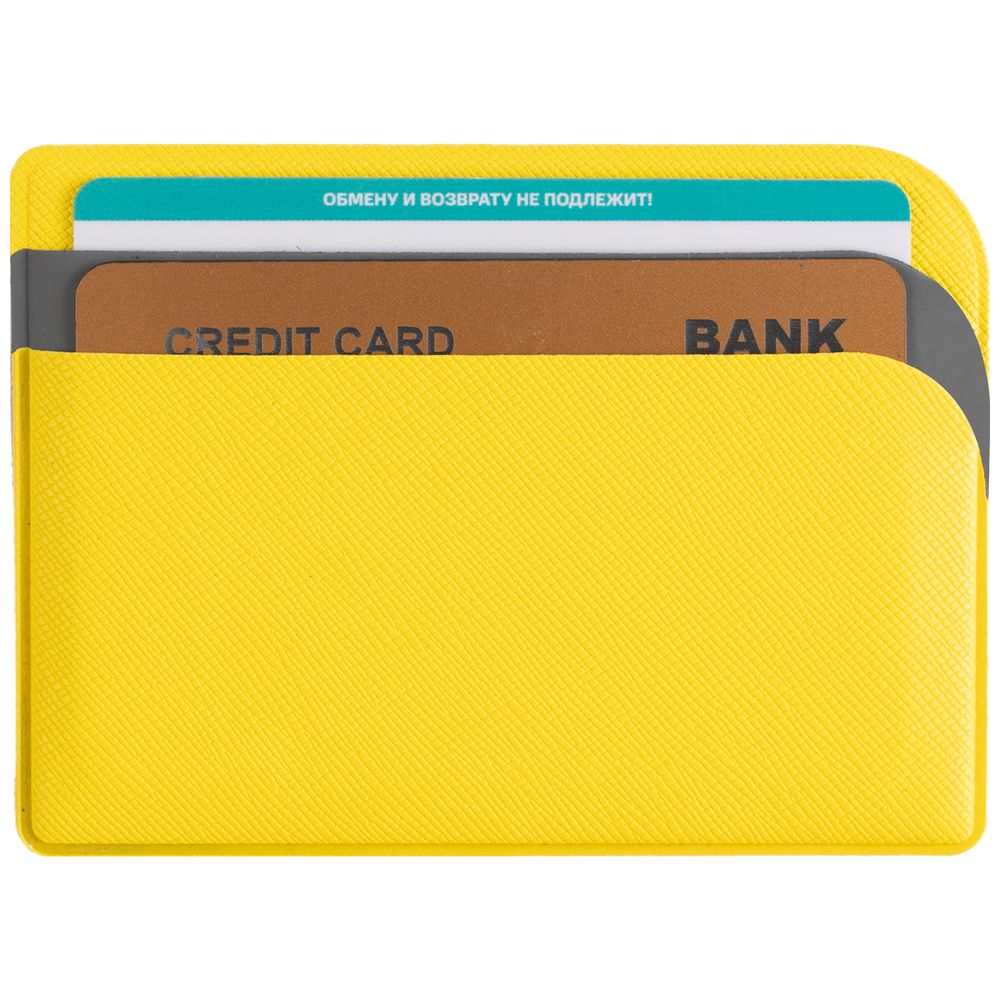 Чехол для карточек Dual, желтый (Изображение 4)