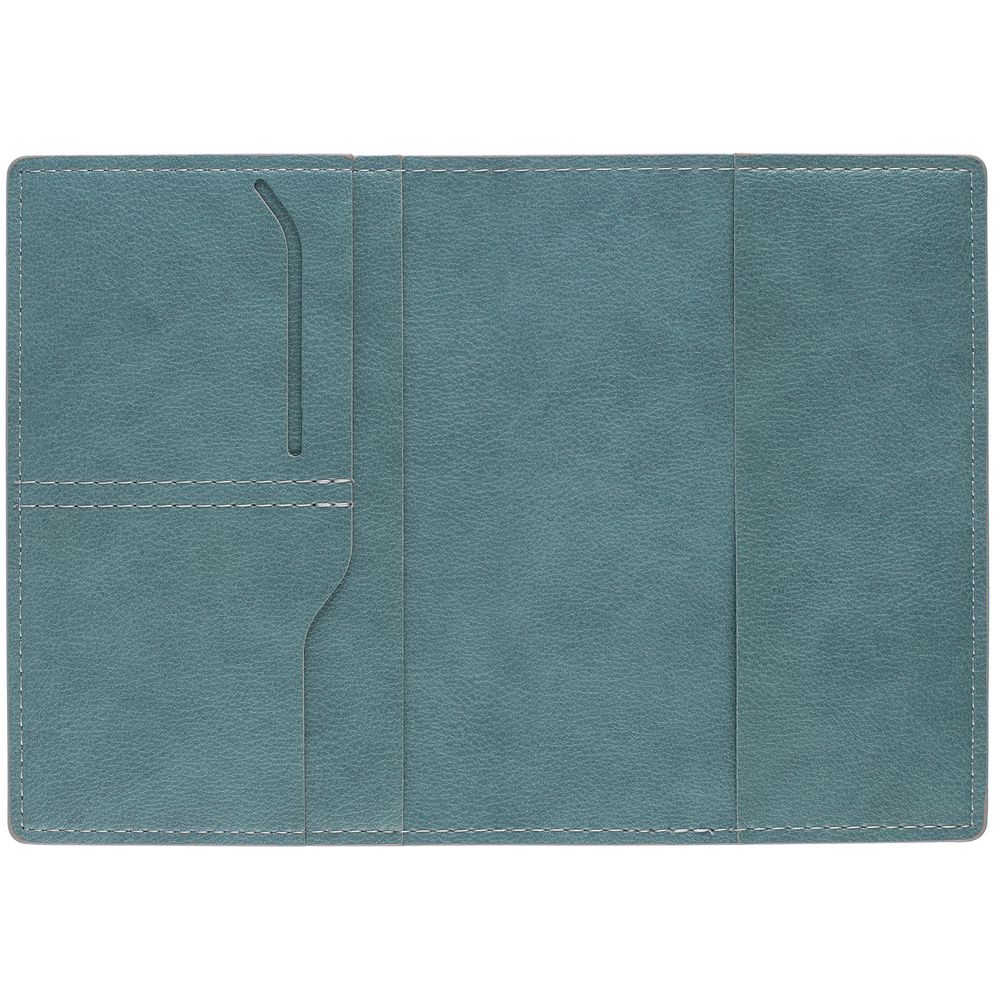 Обложка для паспорта Petrus, голубая (Изображение 2)