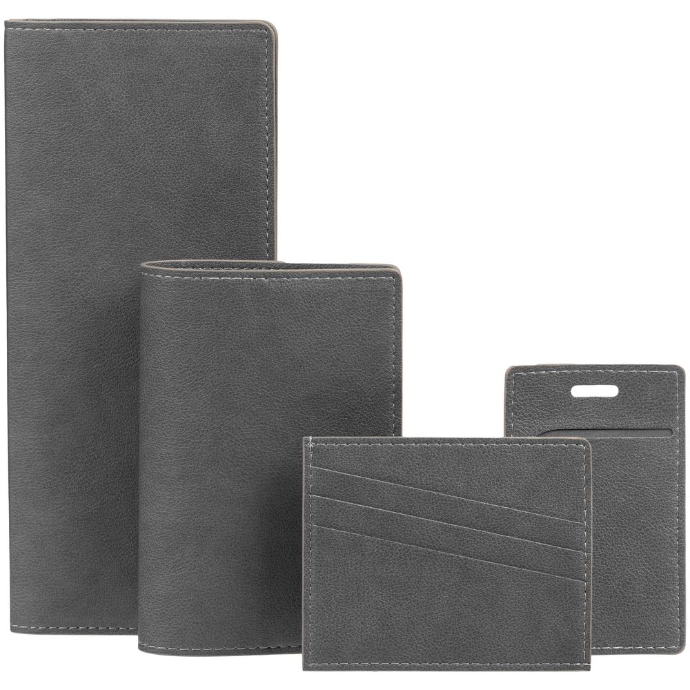 Обложка для паспорта Petrus, серая (Изображение 5)