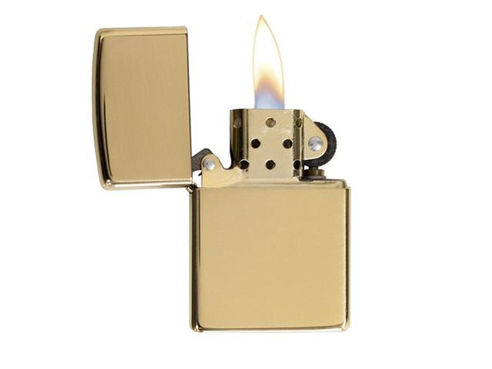 Зажигалка ZIPPO Classic с покрытием High Polish Brass, латунь/сталь, золотистая, 38x13x57 мм (Изображение 2)