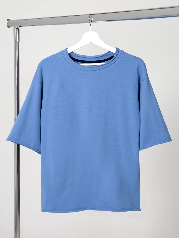 Футболка оверсайз Vozduh 2.0, синяя, размер M/L (Изображение 1)