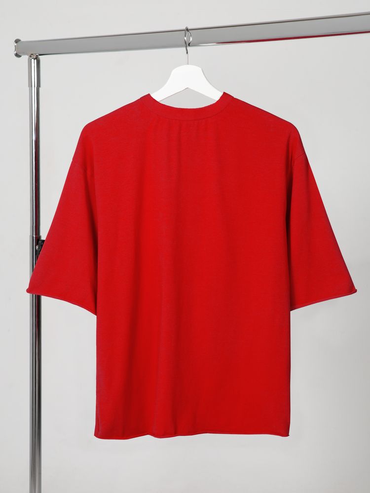 Футболка оверсайз Vozduh 2.0, красная, размер XL/ XXL (Изображение 2)