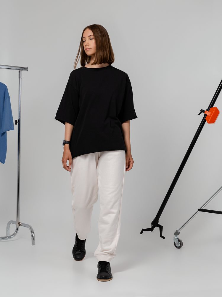 Футболка оверсайз Vozduh 2.0, черная, размер M/L (Изображение 5)