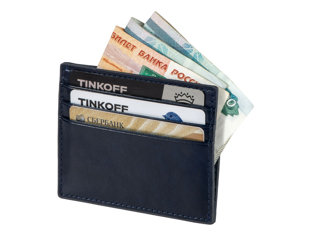 Картхолдер для 6 карт с RFID-защитой Fabrizio (синий)  (Изображение 3)