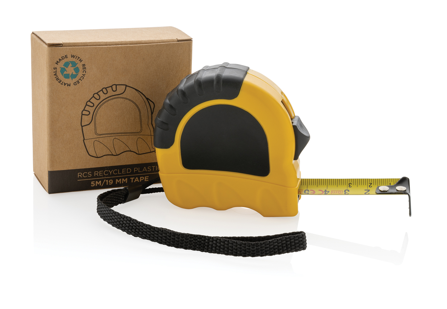 Рулетка из переработанного пластика RCS, 5м/19 мм (Изображение 2)
