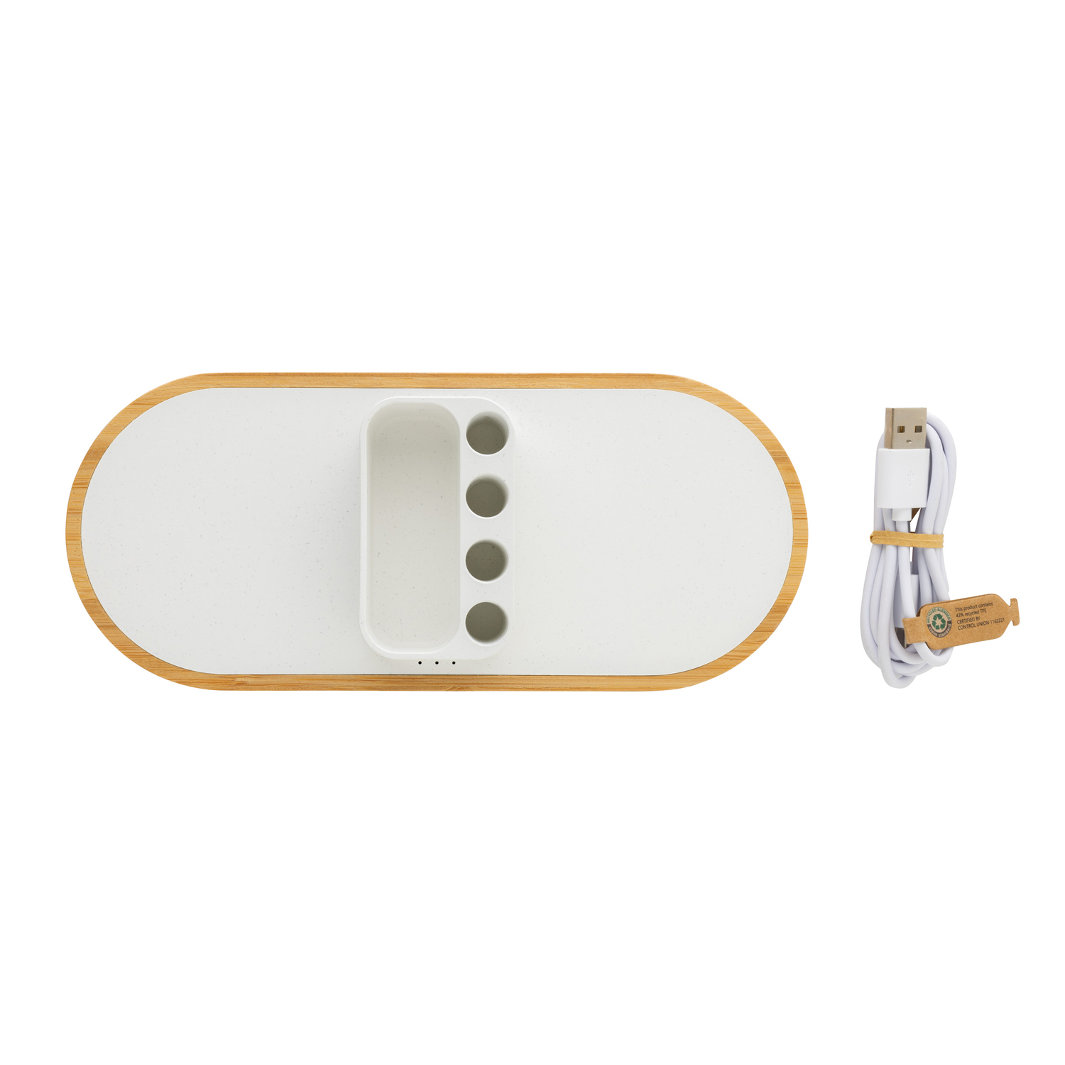 Док-станция Ontario 2-в-1 с органайзером из переработанного пластика RCS, 10 Вт (Изображение 9)