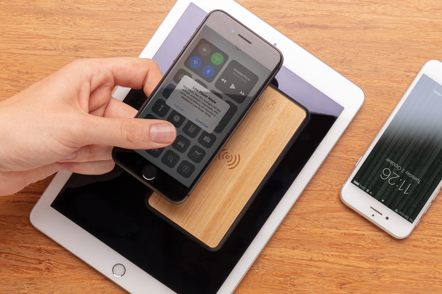 Внешний аккумулятор из переработанного пластика RCS с функцией беспроводной зарядки, 8000 мАч (Изображение 5)