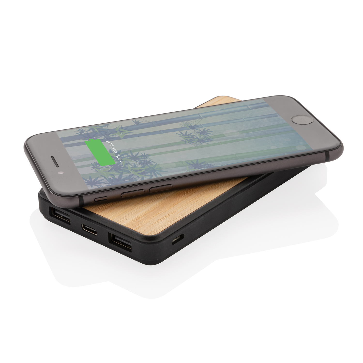 Внешний аккумулятор из переработанного пластика RCS с функцией беспроводной зарядки, 8000 мАч (Изображение 6)