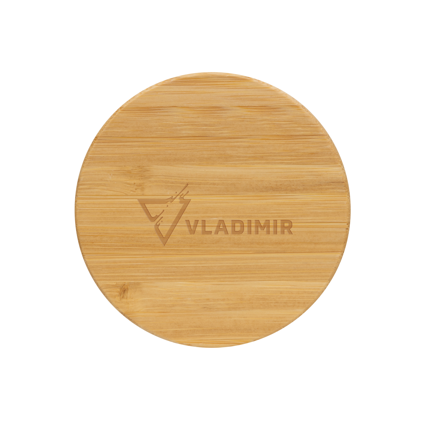 Стакан из переработанного полипропилена GRS с бамбуковой крышкой, 300 мл (Изображение 4)