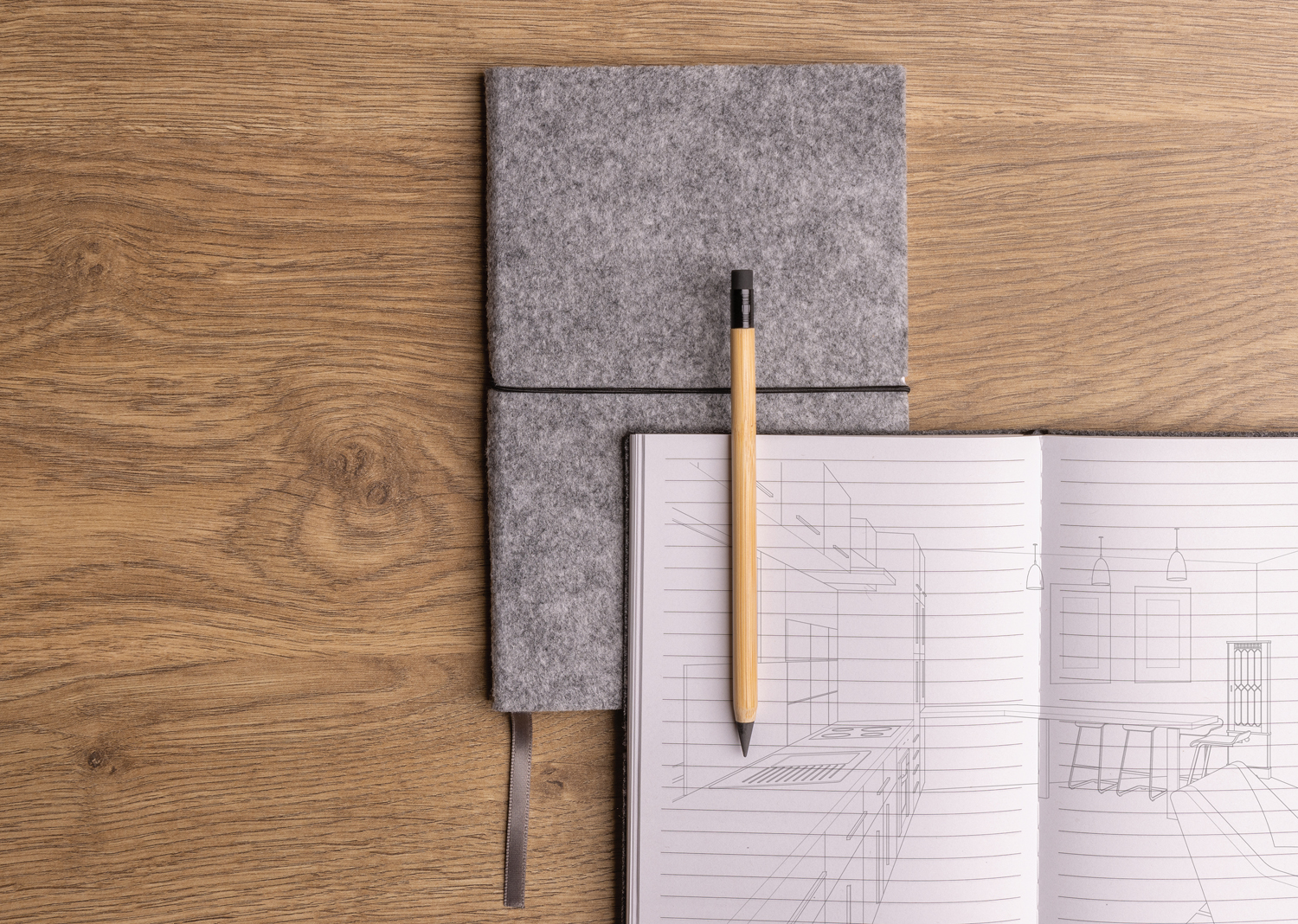 Вечный карандаш из бамбука FSC® с ластиком (Изображение 6)