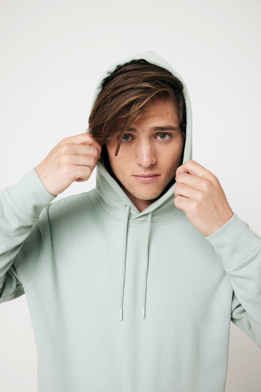 Худи Iqoniq Jasper из переработанного хлопка, унисекс, 340 г/м² (Изображение 10)