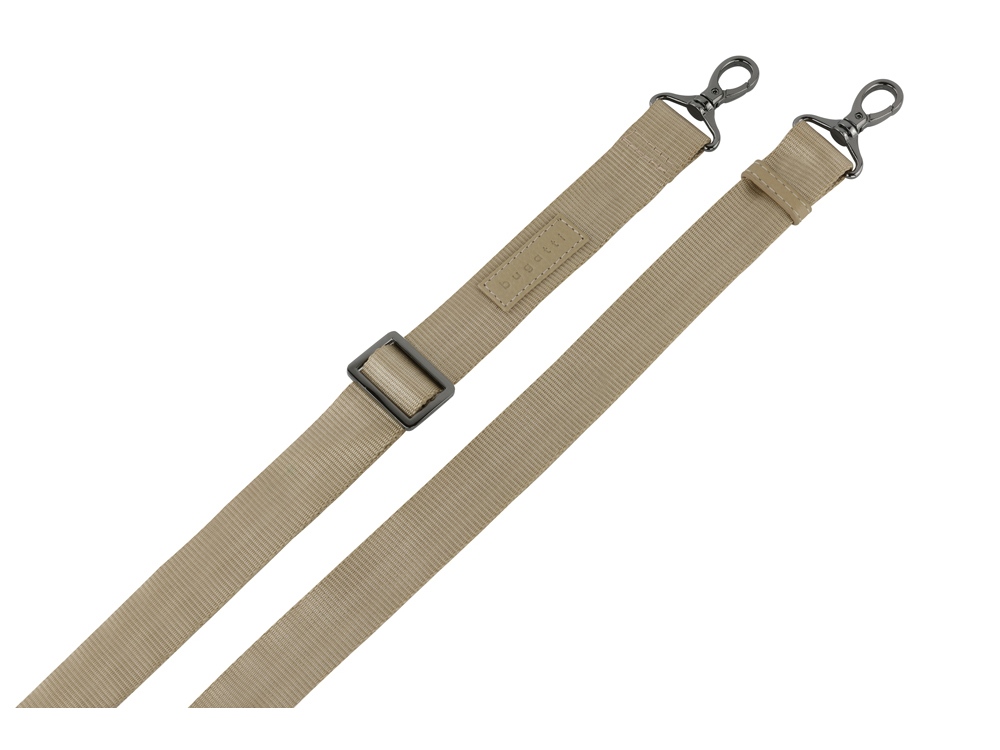 Сумка через плечо женская BUGATTI Elsa, песочного цвета, воловья кожа/полиэстер, 25х8,5х20 см (Изображение 9)