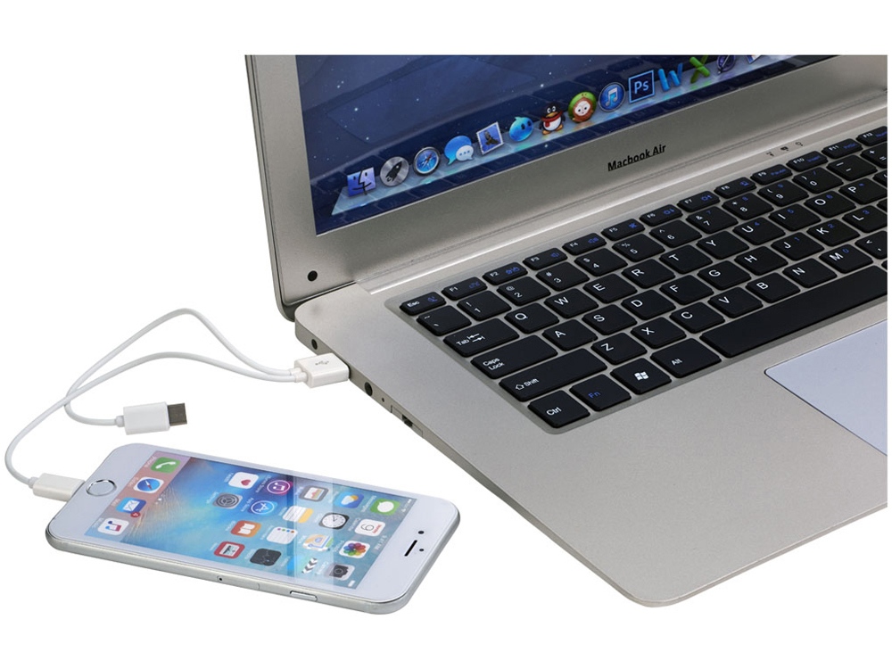 Кабель для зарядки Versa 3-в-1 в футляре, красный прозрачный (Изображение 4)