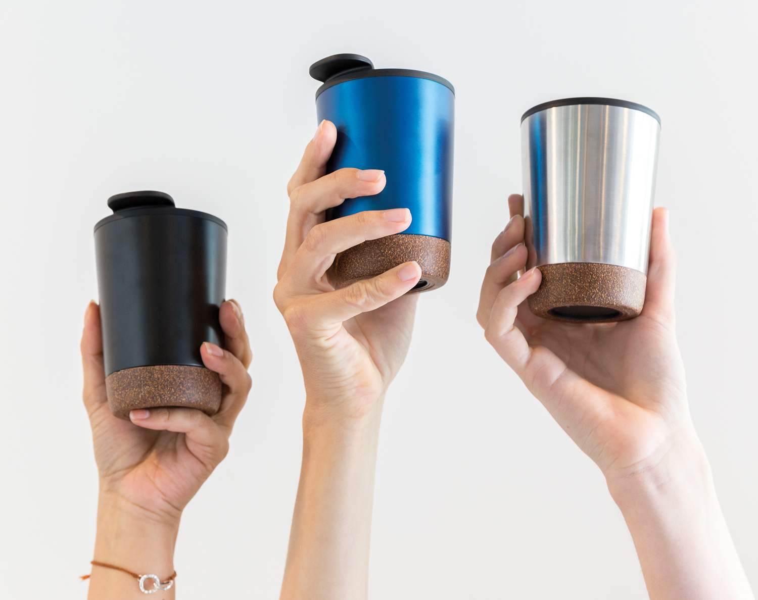 Термокружка Cork, синий (Изображение 5)