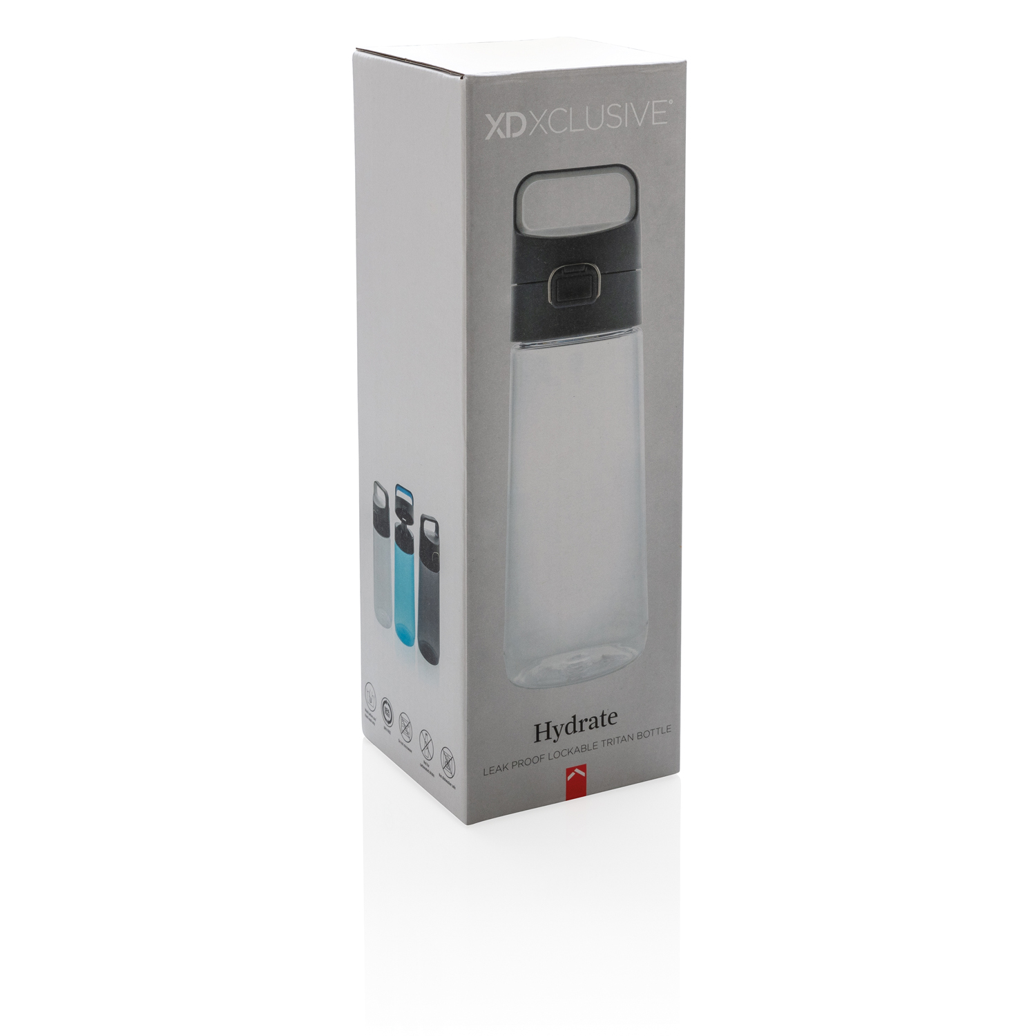 Герметичная бутылка для воды Hydrate, прозрачный (Изображение 9)