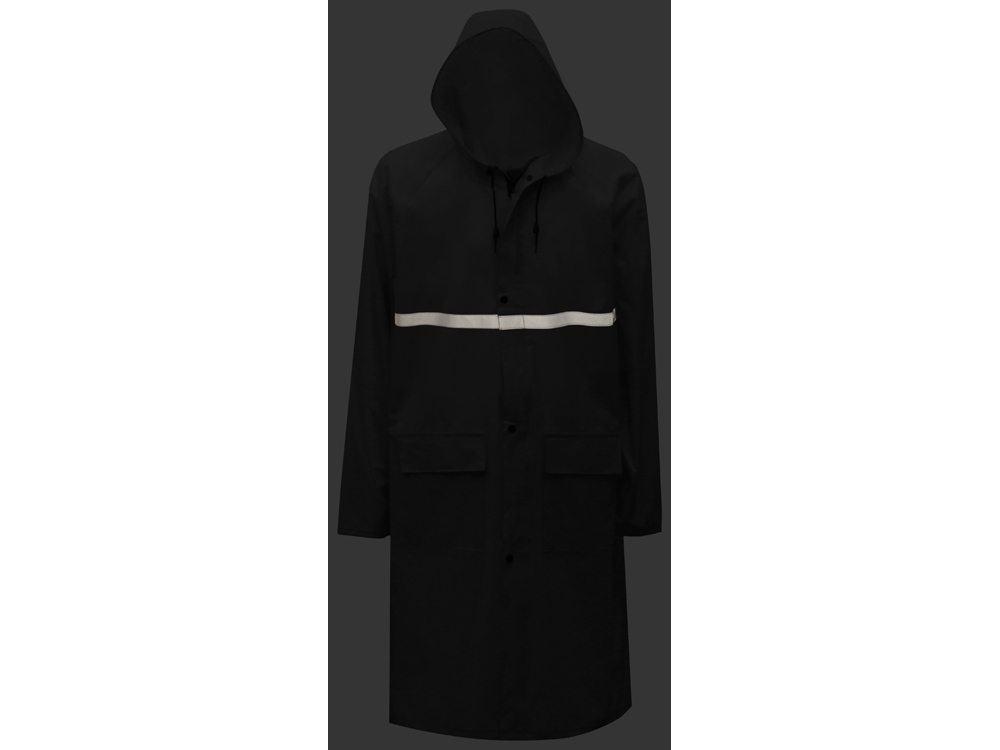 Дождевик со светоотражающей тесьмой Lanai (черный) XL-2XL (Изображение 5)