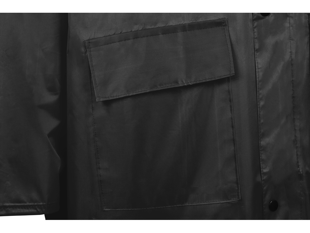 Дождевик со светоотражающей тесьмой Lanai (черный) XL-2XL (Изображение 8)