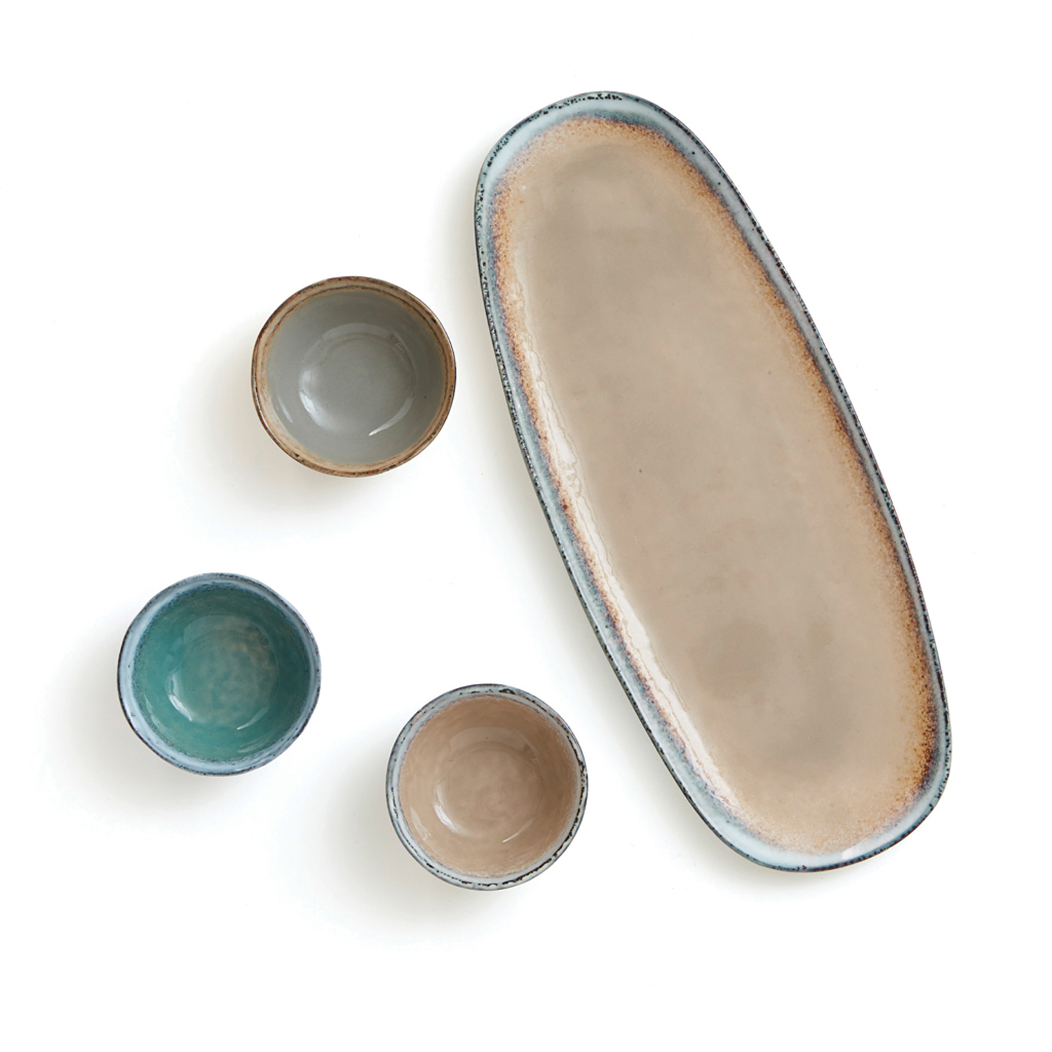 Набор из трех мисочек VINGA Nomimono с тарелкой (Изображение 4)