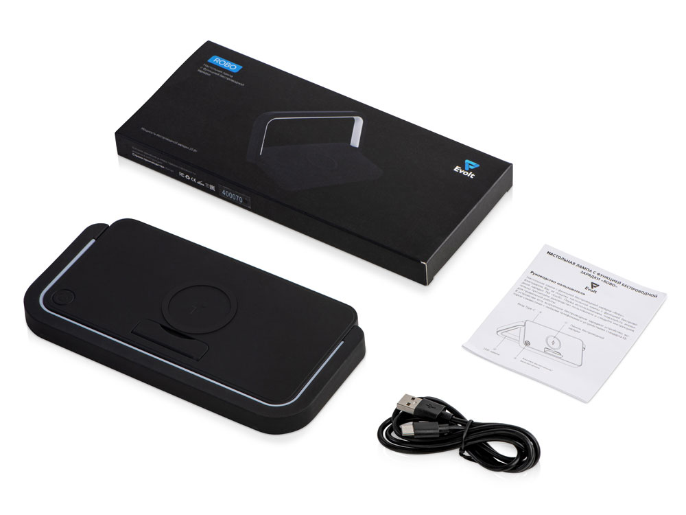 Беспроводная зарядка с лампой Robo, 10 W (Изображение 16)