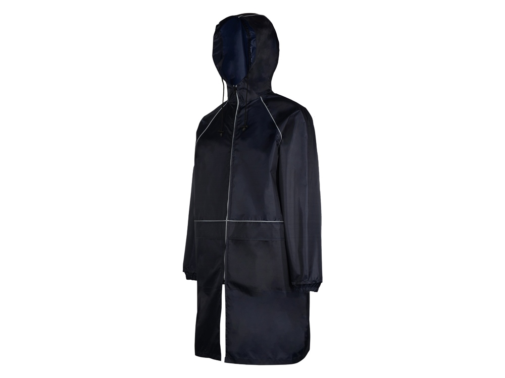 Дождевик со светоотражающими кантами Sunshine (темно-синий) XS-S