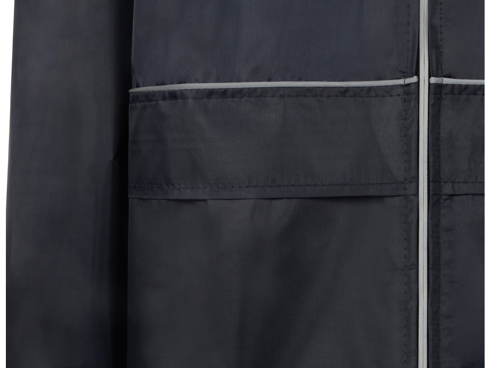 Дождевик со светоотражающими кантами Sunshine (темно-синий) XS-S (Изображение 7)