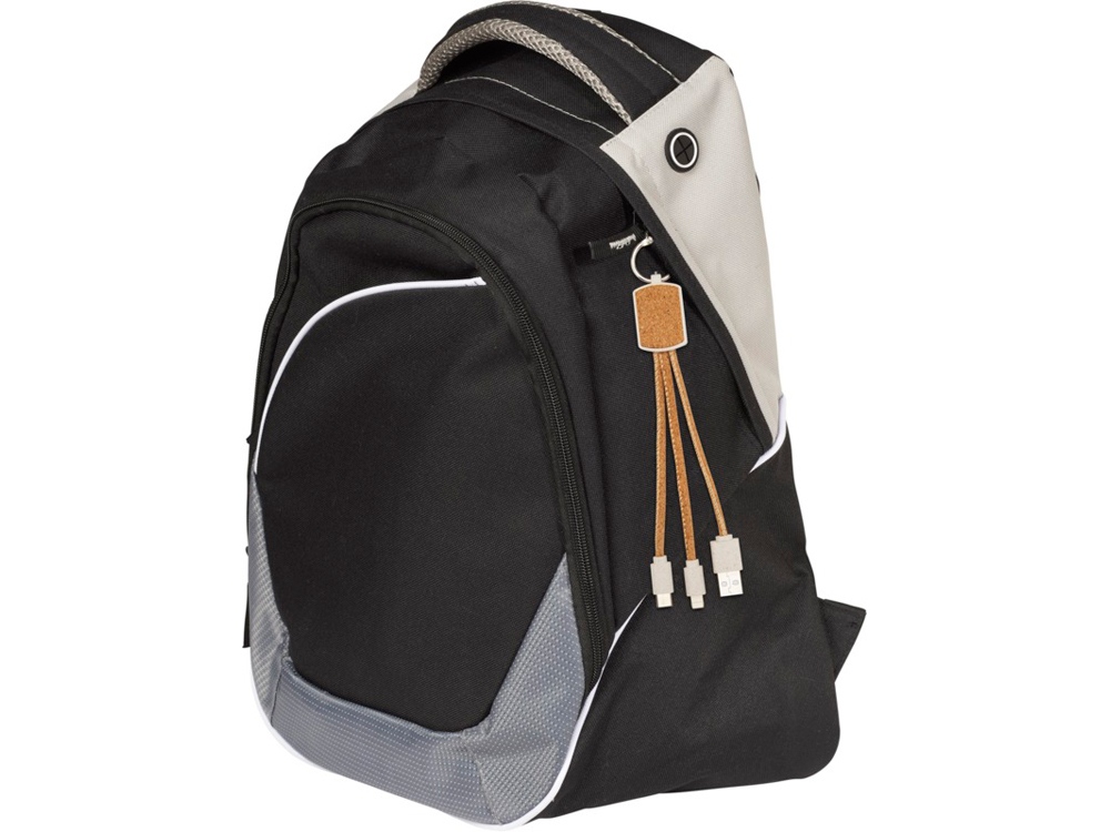 Кабель для зарядки Bates из пшеничной соломы и пробкового дуба 3-в-1, натуральный (Изображение 6)