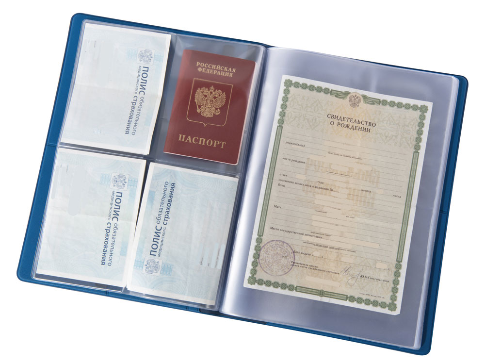 Органайзер для хранения документов А4 Favor 2.0 (синий)  (Изображение 7)