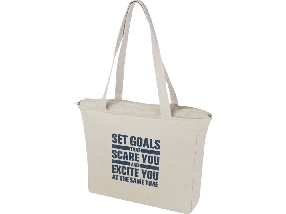 Эко-сумка Weekender, 500 г/м2 (натуральный)  (Изображение 6)